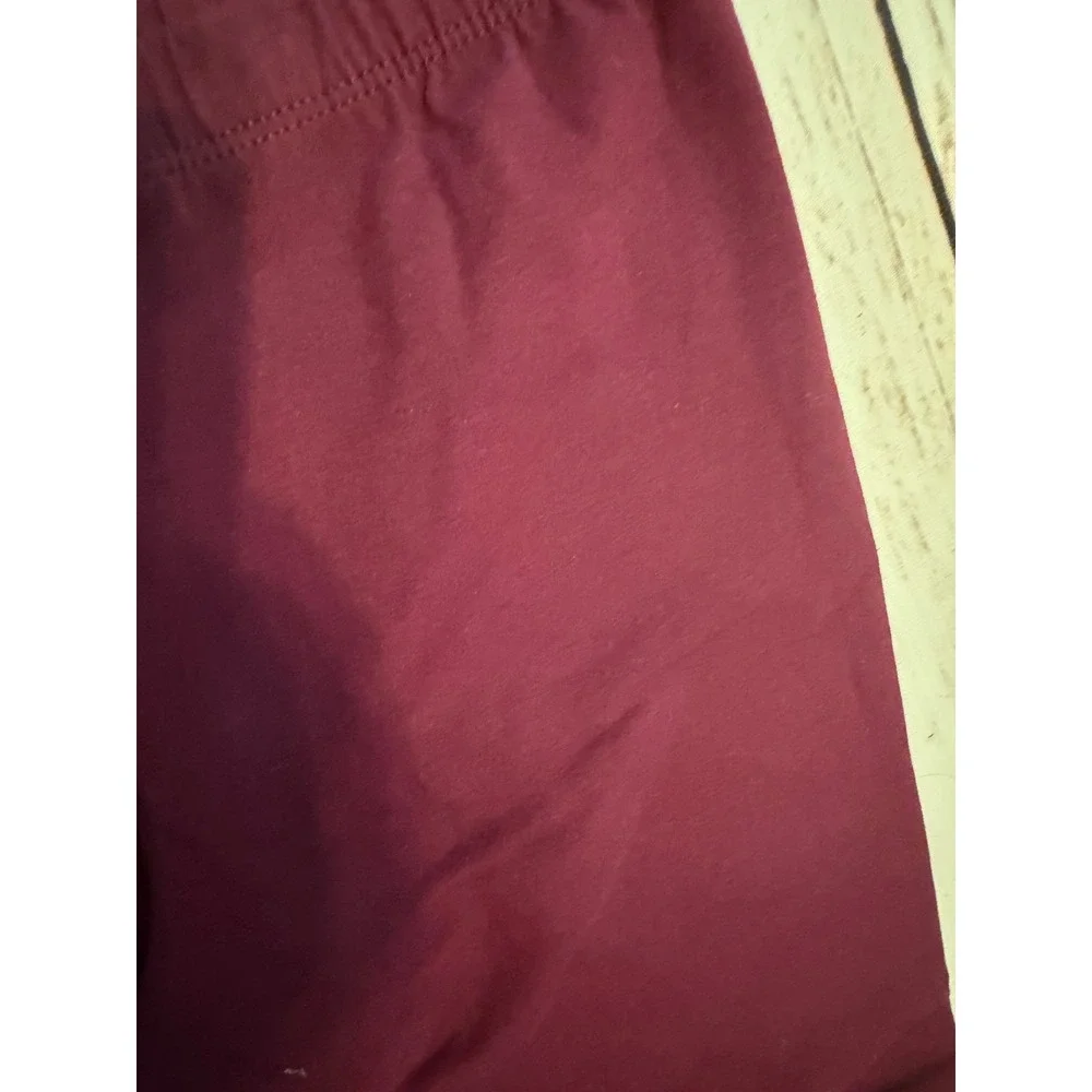 The Childrens Place Girls Burgundy Maroon Cotton Stretch Leggings XL 14